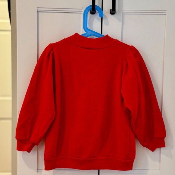 Vintage 80s 90s Buster Brown Kids Red Sweatshirt Cat Graphic Kawaii Size Small 6 - Picture 6 of 7